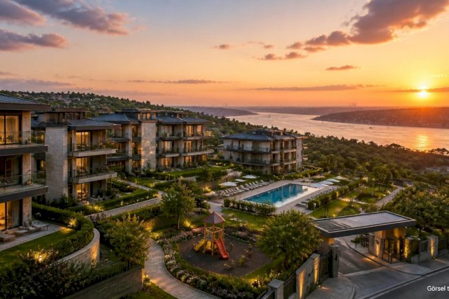 BNS Tarabya Evleri: Sarıyer Tarabya’da Geniş Konutlarıyla Lüks Site Yaşamı
