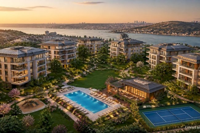 Noterler Sitesi: Beşiktaş Ulus’ta Yeşil Alanlı ve Boğaz Manzaralı Premium Konutlar